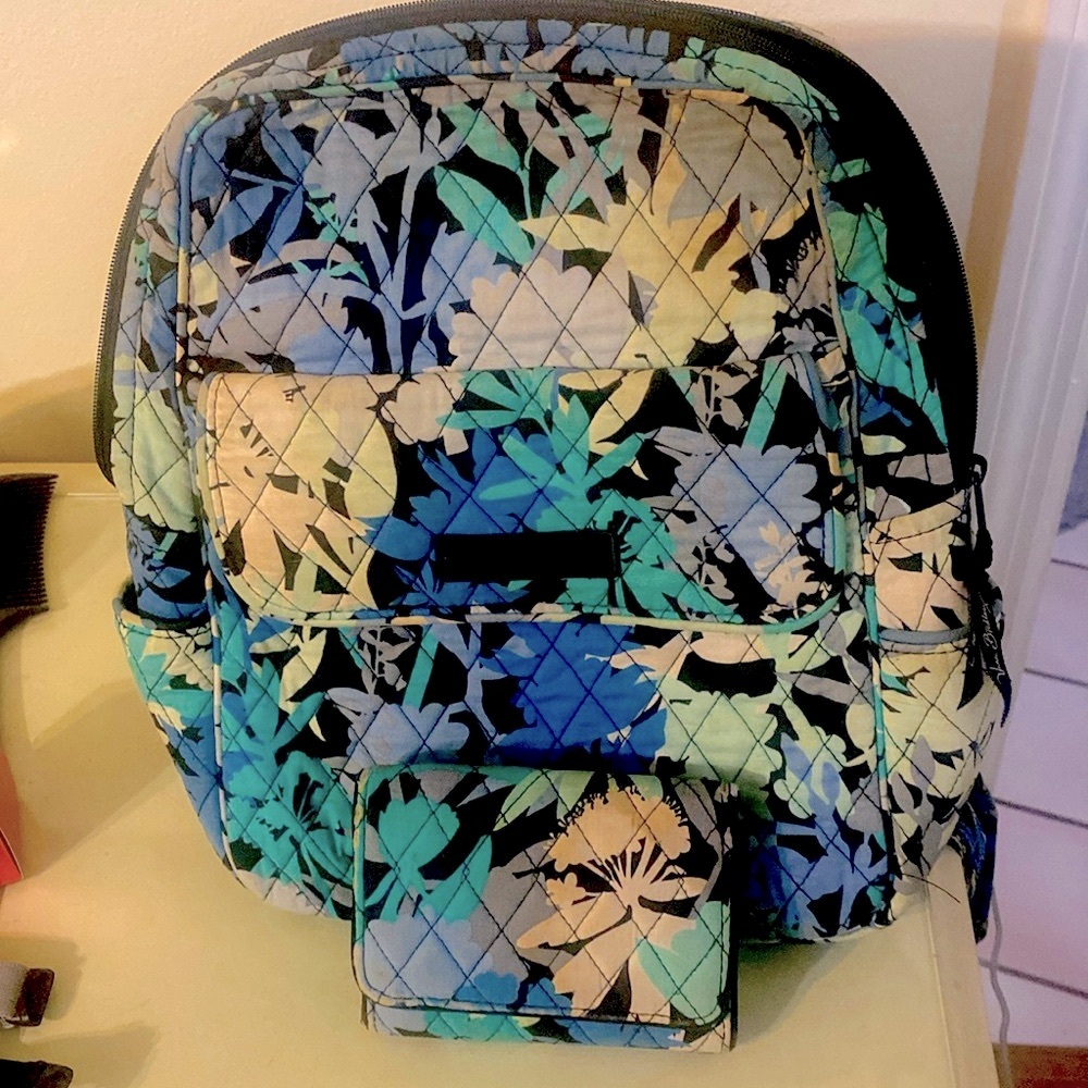Vera Bradley Backpack w/ Matching Wallet